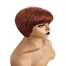 Парики из искусственных волос без шапочки-основы короткий кудрявые парик из натуральных волос карнавальные вечерние парики KTC 66