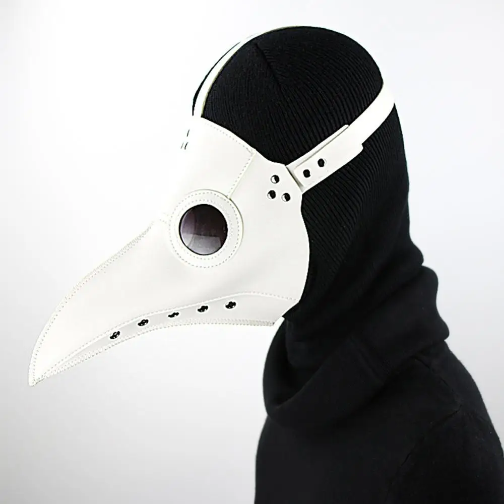 Plague Doctor Steampunk Bird Leather Halloween Mask Clown Mask Bird Fancy Devil Anime Cosplay Party Scary Costume