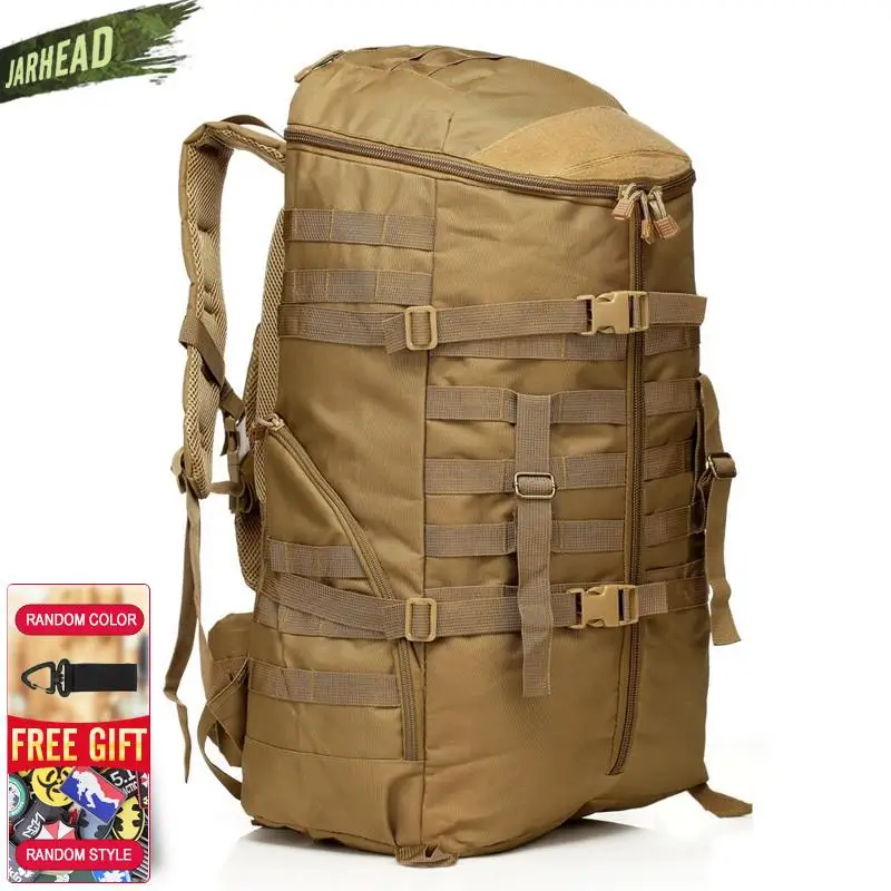 Big!! 55L Military Tactical Assault Backpack Outdoor Camping Walking Riding Large Backpack Multifunction Hiking Sport Rucksack