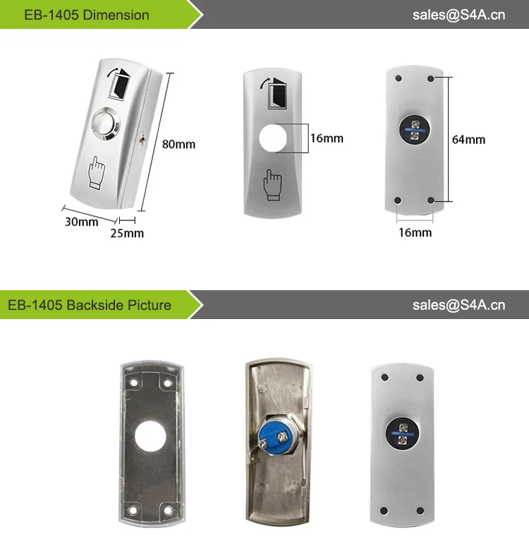 EB-1405 Zinc Alloy Push Button