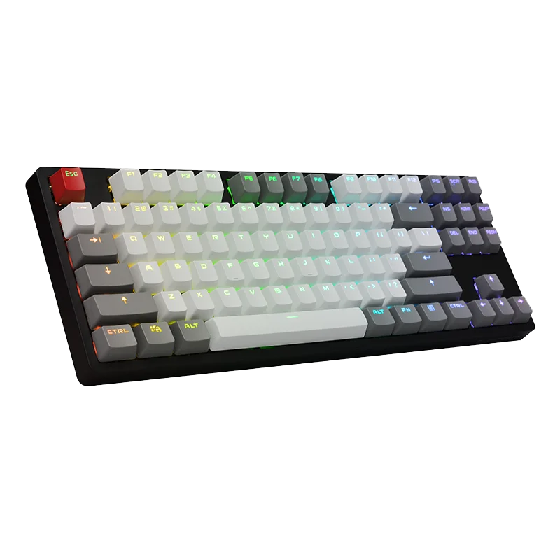 

Мини-клавиатура, беспроводная, Bluetooth, Двухрежимная, механическая клавиатура с RGB-подсветкой, переключатель Kailh BOX для телефона, планшета, клавиатуры