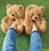 Teddy Bear women christmas plush slippers Cartoon Cute Bear House Slipper Furry Faux Fur Slides Woman Furry Flip Flop Shoes ► Photo 2/6