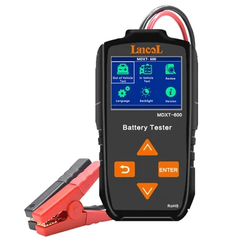 

MDXT-600 Car Truck Motorcycle Digital Battery Tester with Color LCD Display 12V 24V Automotivo Battery System Analyzer