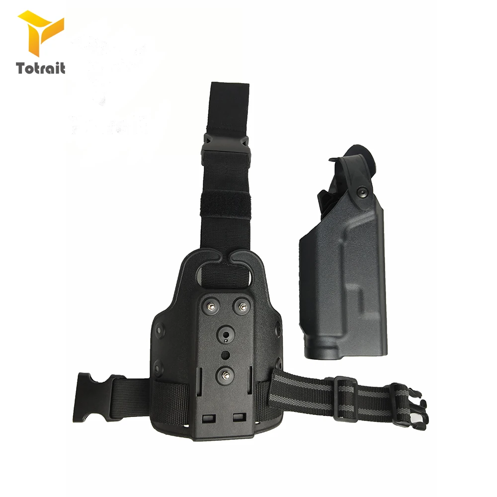 

TOtrait Tactical Hunting Sa-1911 Airsoft Pistol Holster Leg Platform Hunting Flashlight Fit For Right Hand Use Drop Leg Holster