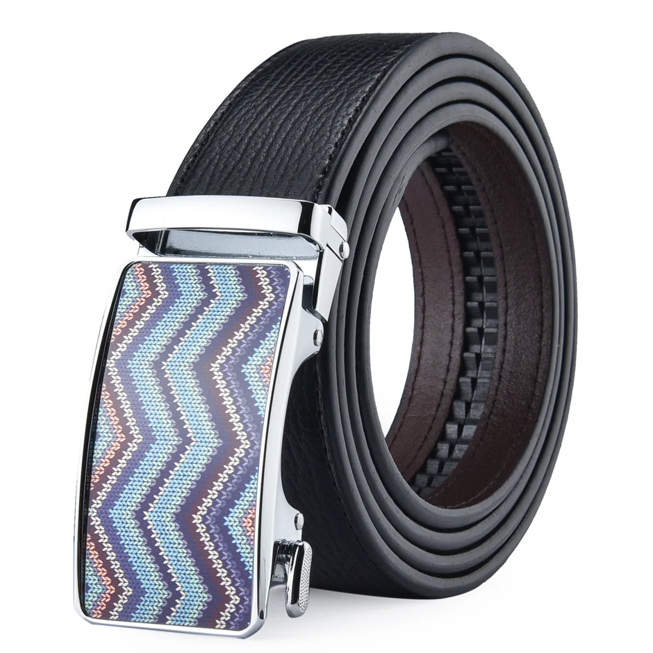 Famous Brand Designer Male Belt New Arrival Brown Black Leather Strap Men's Belts Luxury Automatic Buckle Belts For Men B700
