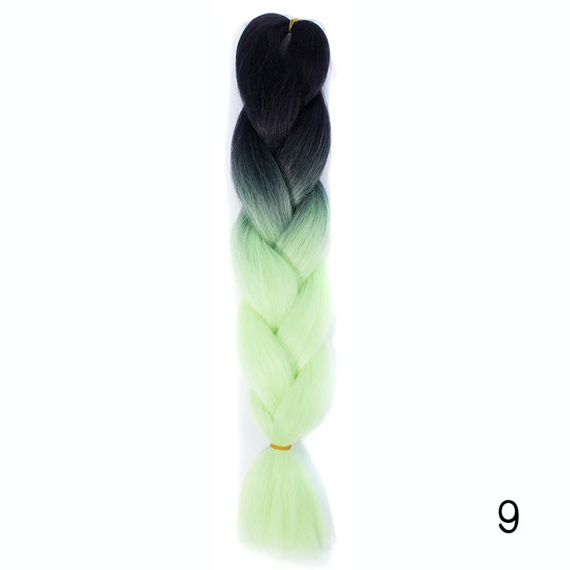 Hair Braid Synthetic Jumbo False Braid Pre Stretched Afro Wholesale Ombre Braiding Hair Extensions  Color Dreadlocks #17