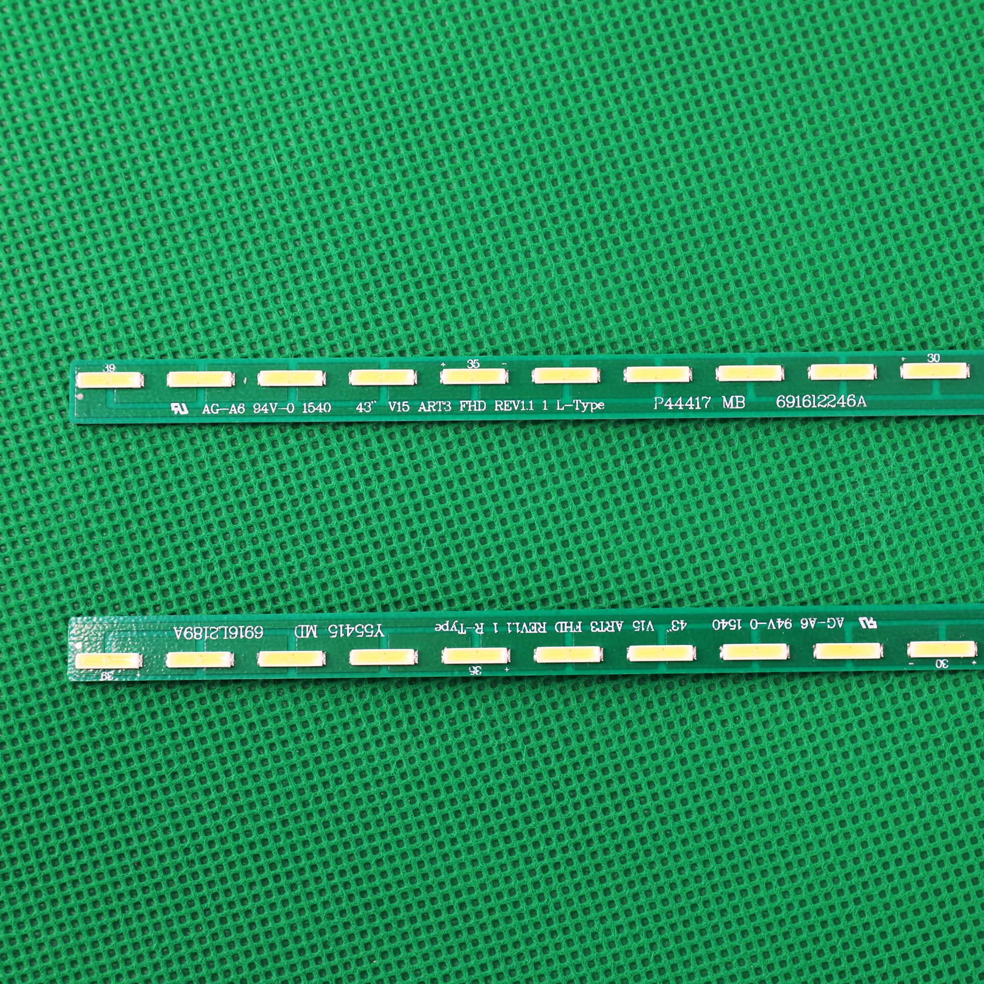 Fita de Luz Led para Retroiluminação Peças para lg 43 V15 Art3 Fhd r l 43lf6350 43lf5700 43poder6750 43fps 6800 696916lembal9a 6916lanc8a - Imagem 4