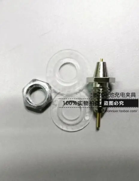 10pcs Battery Detection Four-wire Fixture 18650 Test Probe Sub-container Cabinet Thimble Lithium Battery Probe