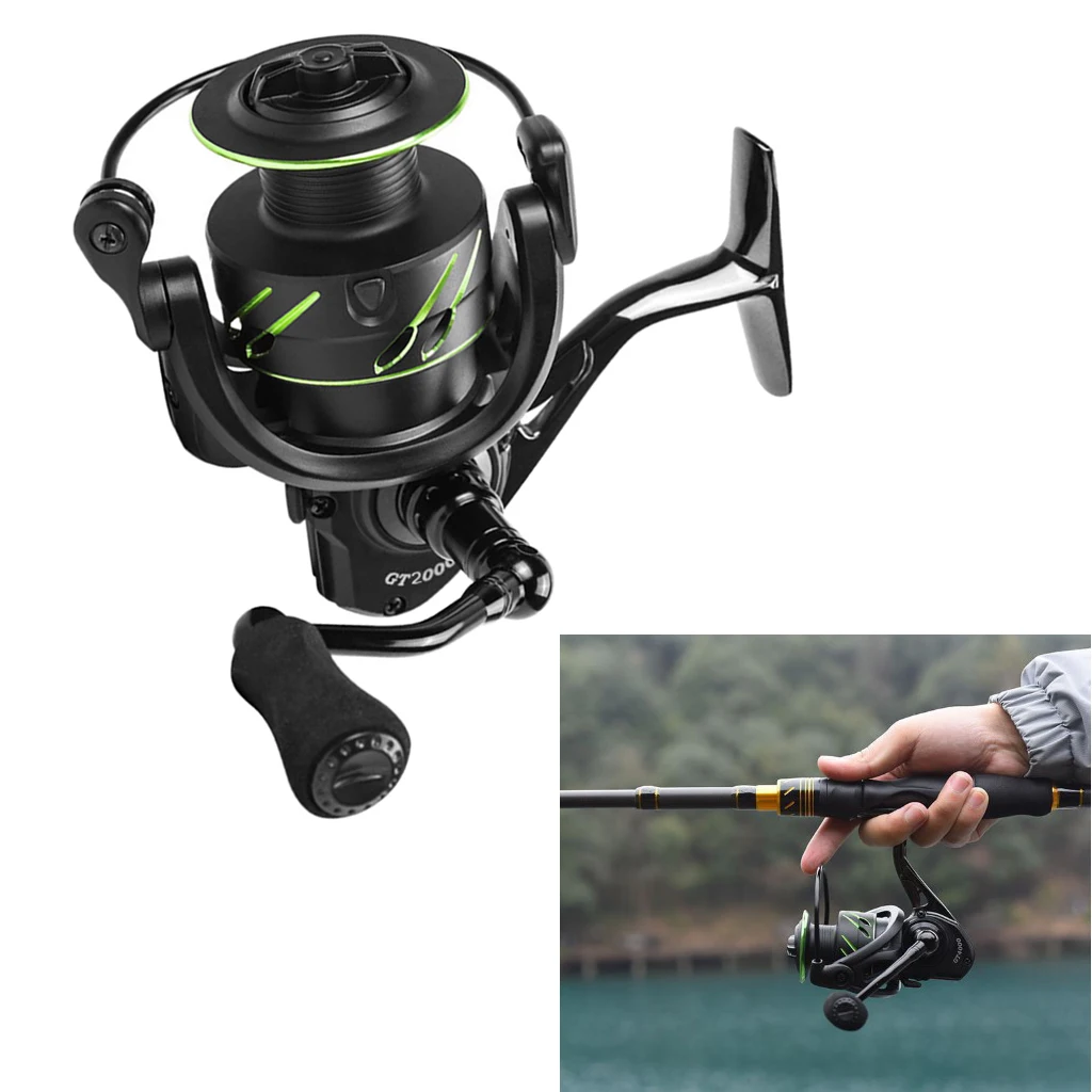 Ultralight Spinning Reel Sturdy Coarse Fishing Fixed-spool Reels 5.0/4.7:1 8kg Switchable Handle 8lb Line Coarse Fishing