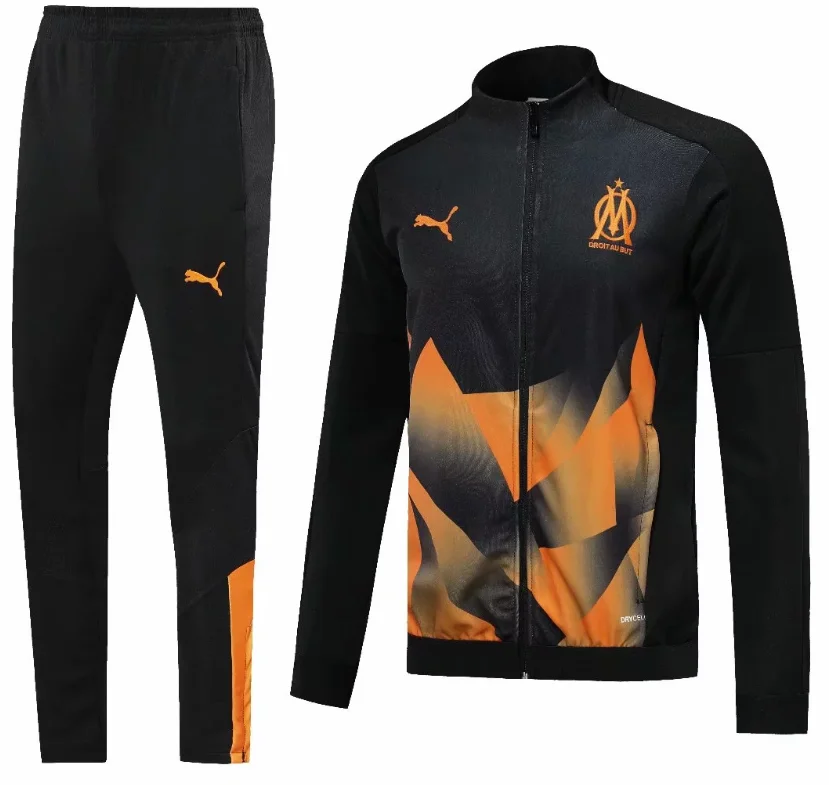 Тренировочная куртка пальто Марсель футбольный Джерси 19/20 Марсель Maillot PAYET THAUVIN AC PSG комплект футбольной куртки Джерси - Цвет: Jacket