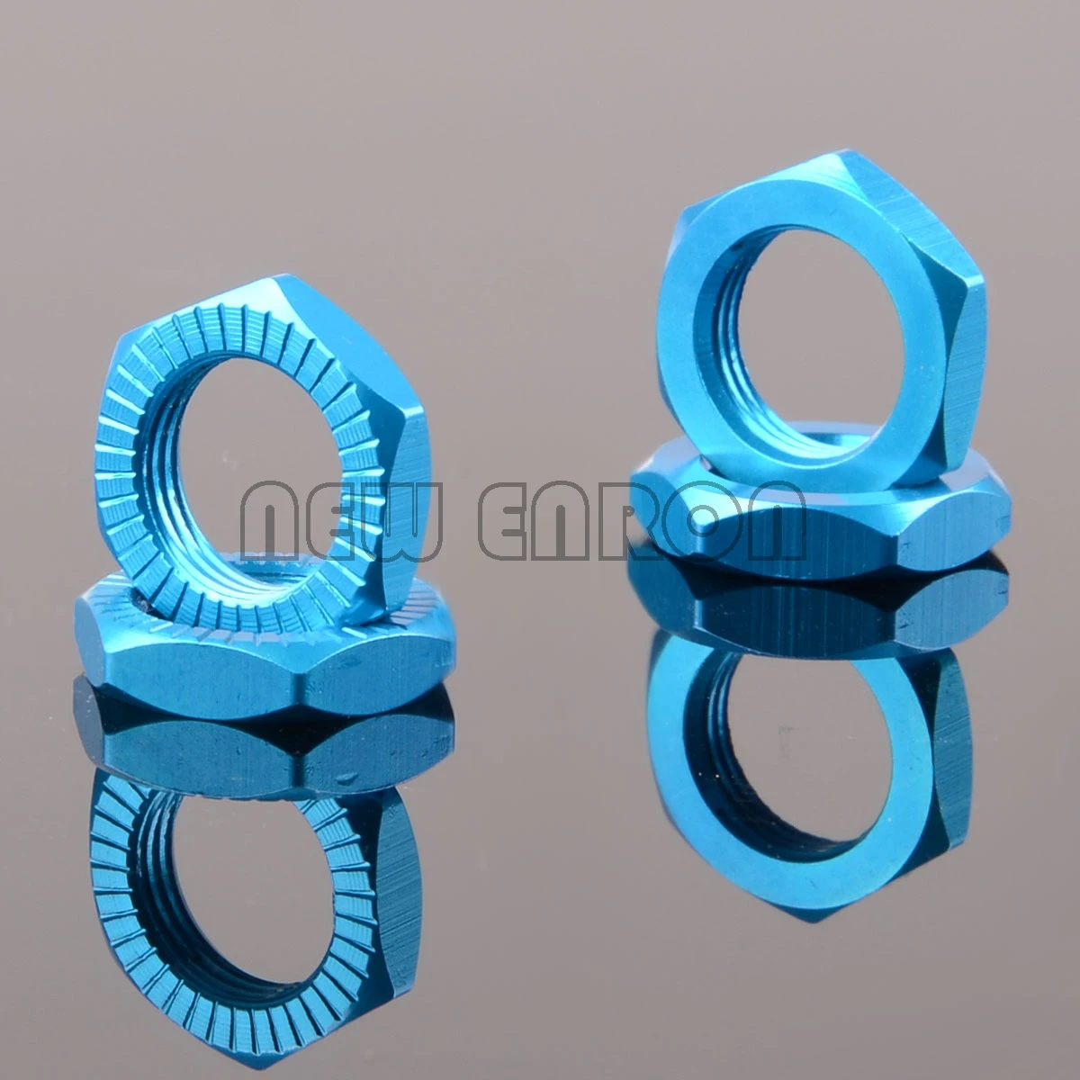 NEW ENRON #7758 1:5 4Pcs Aluminium 17mm Wheel Hex Nuts Mount Splined Serrated Metal For RC CAR 1/5 Traxxas X-MAXX 77086-4 - Image 3
