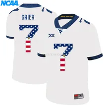 Новое поступление высокое качество майки Will Grier#7 колледж футболка ограниченной серии Майки S-XXXL