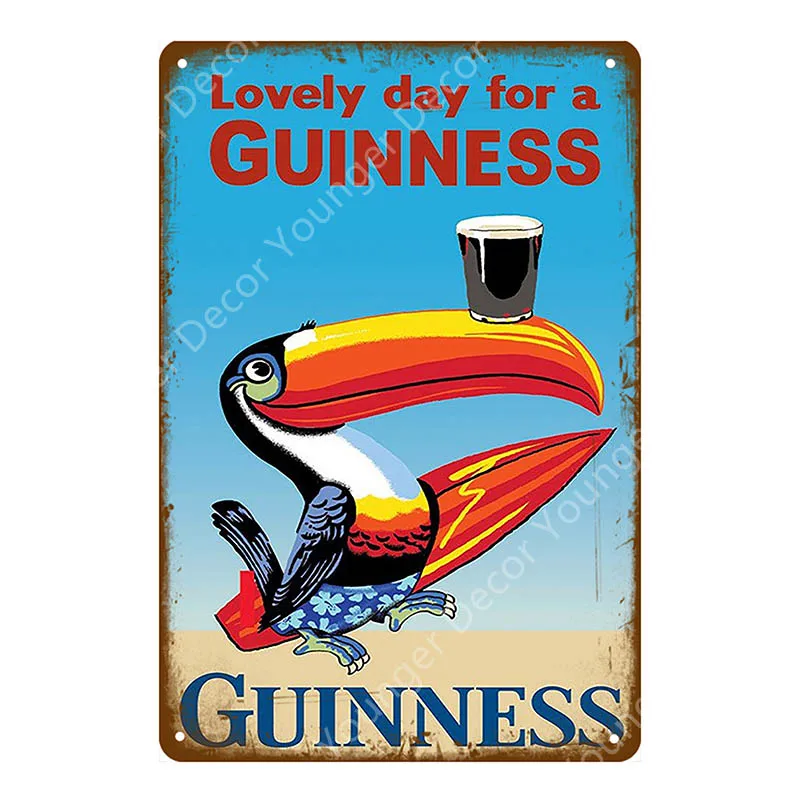 My goodth My Guinness металлическая живопись винтажные наклейки Бар Паб декоративная табличка домашний декор реклама пива оловянный знак YI-056 - Цвет: YD4145EI
