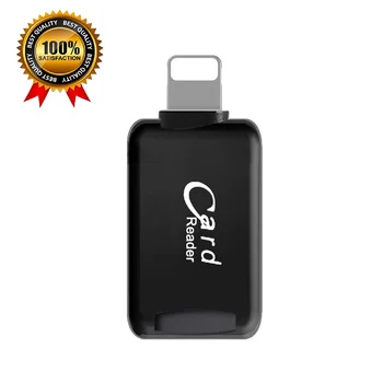 

Ingelon microSD Card Reader Portable Lector Laptop Accessories Memory Cardrider with TF Card 16GB For iphone IOS Black Adapter