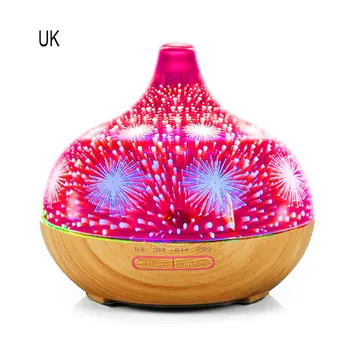 

Night Light Air Humidifier 3D Colorful Fireworks LED Aroma Oil Diffuser LED Mist Ultrasonic Sprayer Aromatherapy Lamp