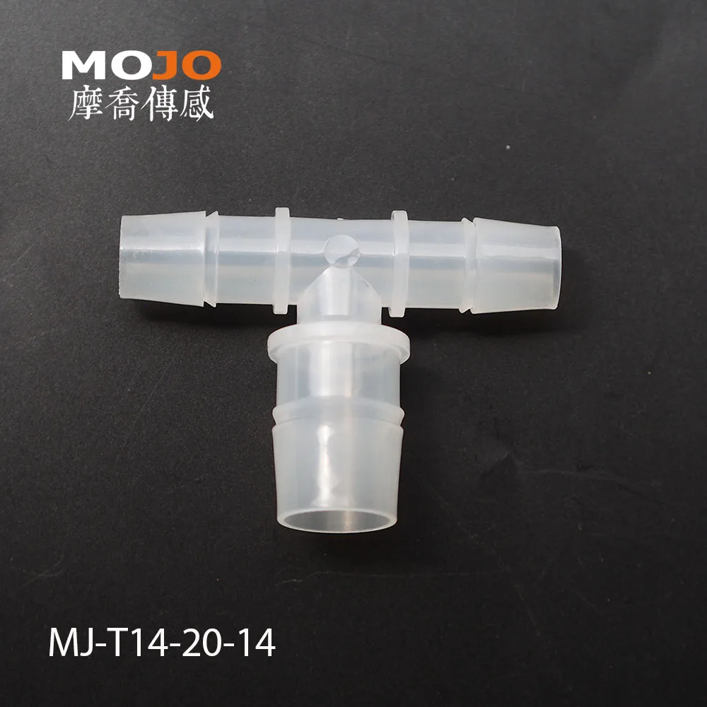 MJ-T14-20-14(100 шт./лот) уменьшение нескольких тройник шланг разъем 8 мм до 12 мм колючей тип соединители