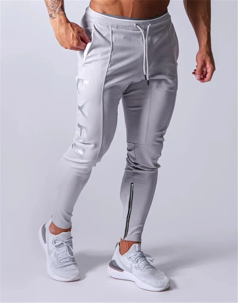 New Jogging Pants Men Sport Sweatpants Running Pants GYM Pants Men Joggers Cotton Trackpants Slim Fit Pants Bodybuilding Trouser black sweatpants