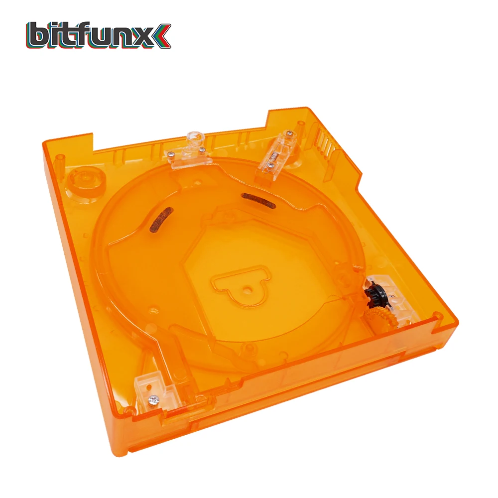 Caixa transparente para sega dreamcast, estojo plástico