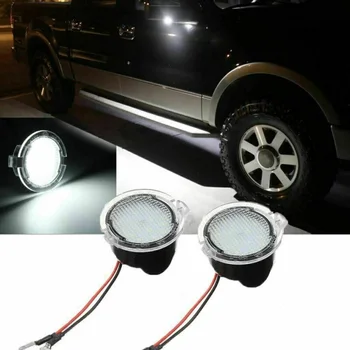 

2pcs 6000K xenon white Super Bright 18-LED Side View Under Mirror Lights For Ford F-150 Explorer LED Lights replace car accesso