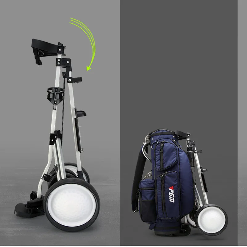 

Famouse Brand Foldable Golf Trolley Cart Aluminium Alloy scorecard Cover Holder Push Pull Golf Cart 3 wheels Golf Cart