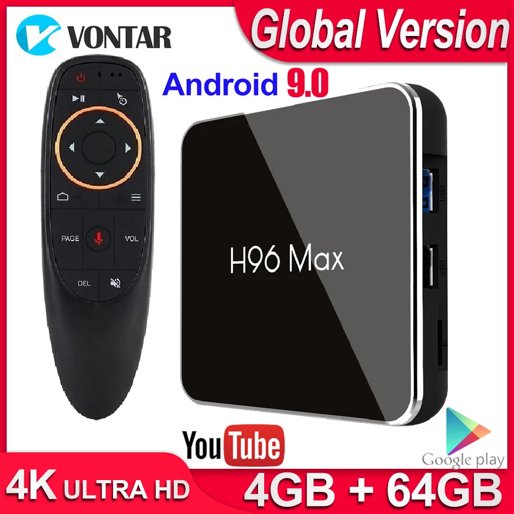 ТВ бокс Android 9 0 Smart TV BOX H96 MAX X2 4 Гб RAM 32 ГБ/64 Amlogic chip 60fps Youtube 4K Box H96max X2|ТВ-приставки и