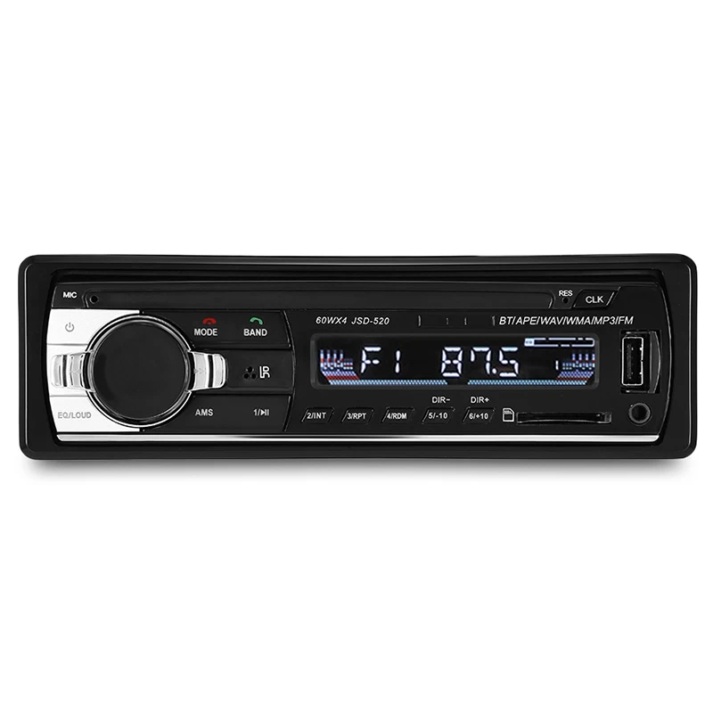 Беспроводное bluetooth-соединение JSD-520 включает в себя беспроводную музыку и звонки, поддерживает слот для sd-карты, Автомобильный MP3-плеер XQ-185