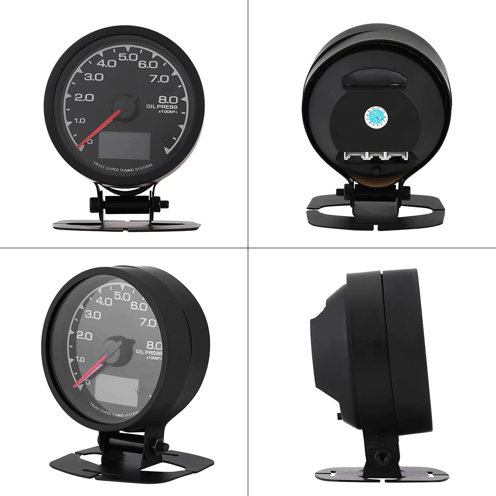 7 цветов светодиодный цифровой дисплей turbo Boost Gauge Meter входит Датчик Держатель датчика и провода универсальный для 12 В гоночного автомобиля