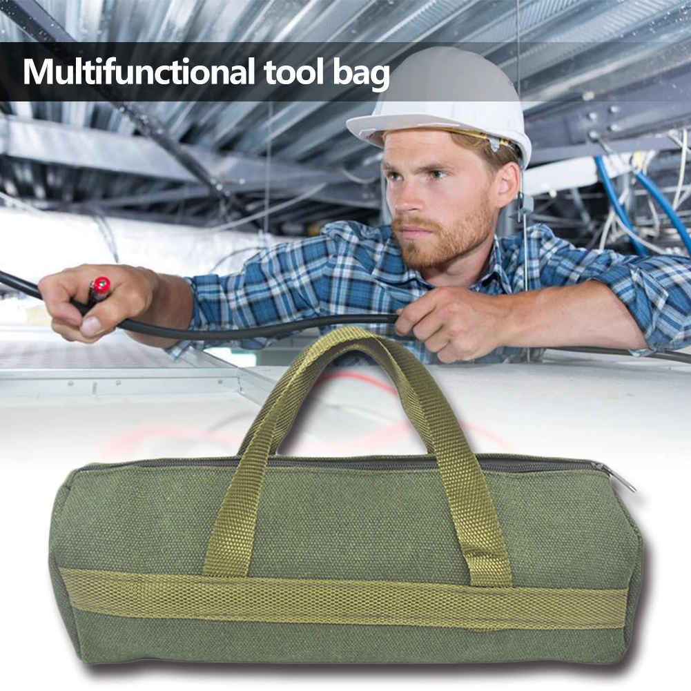 Multi-functional Hardware Handbag Durable Thick Canvas Pouch Tool Bags Portable For Electrical Tool Tote Bag Multifunction Case 3