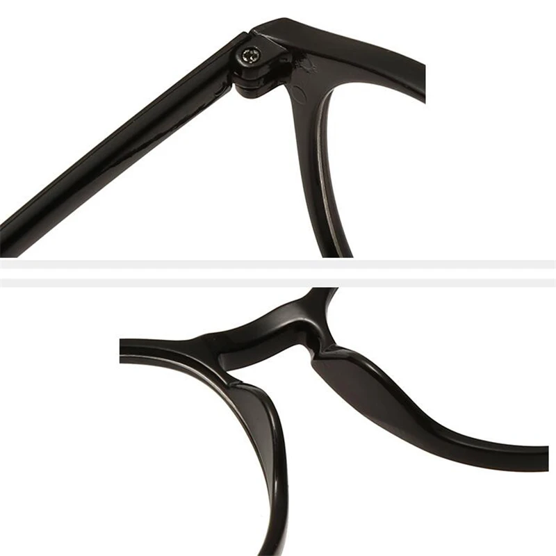 Black Frame Round Myopia Glasses Finished Women Men Blue Light Blocking Short-sight Eyewear Diopter 0 -1.0 -1.5 -2.0 To -6.0 2