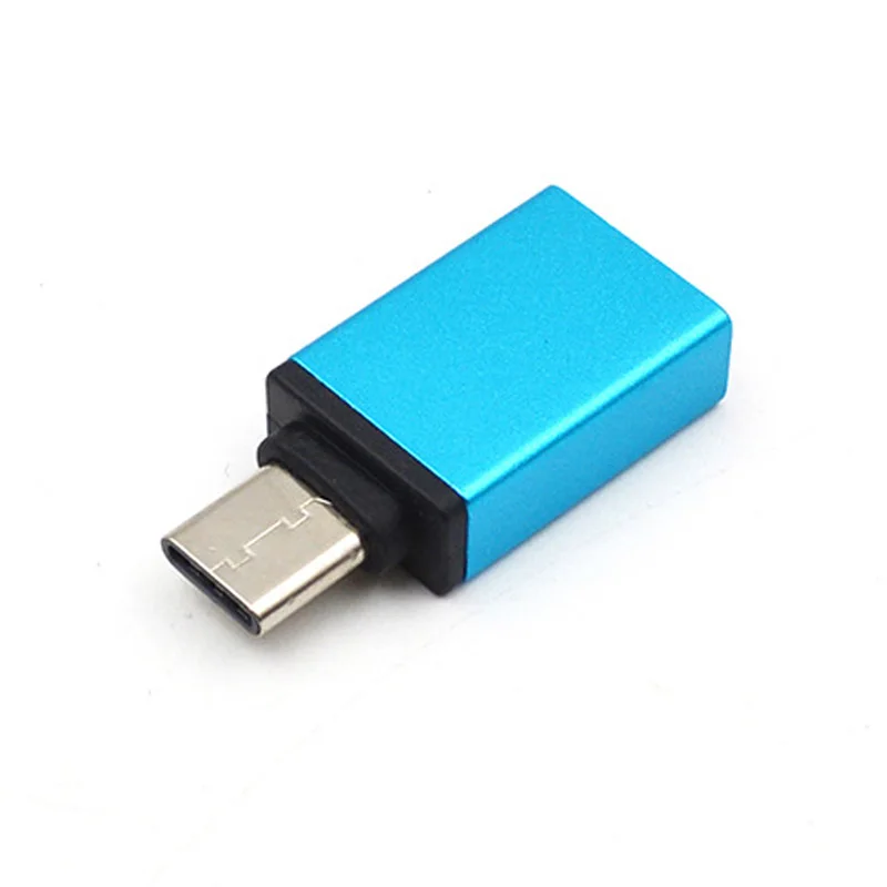 type-C USB C адаптер OTG конвертер micro usb 3,0 быстрая передача данных Зарядка конвертер данных для huawei для Xiaomi - Цвет: blue