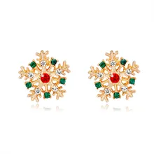 Креативные женские серьги-гвоздики в рождественской тематике, новые модные трендовые серьги, рождественское ювелирное изделие, подарок для девушек, brinco feminino