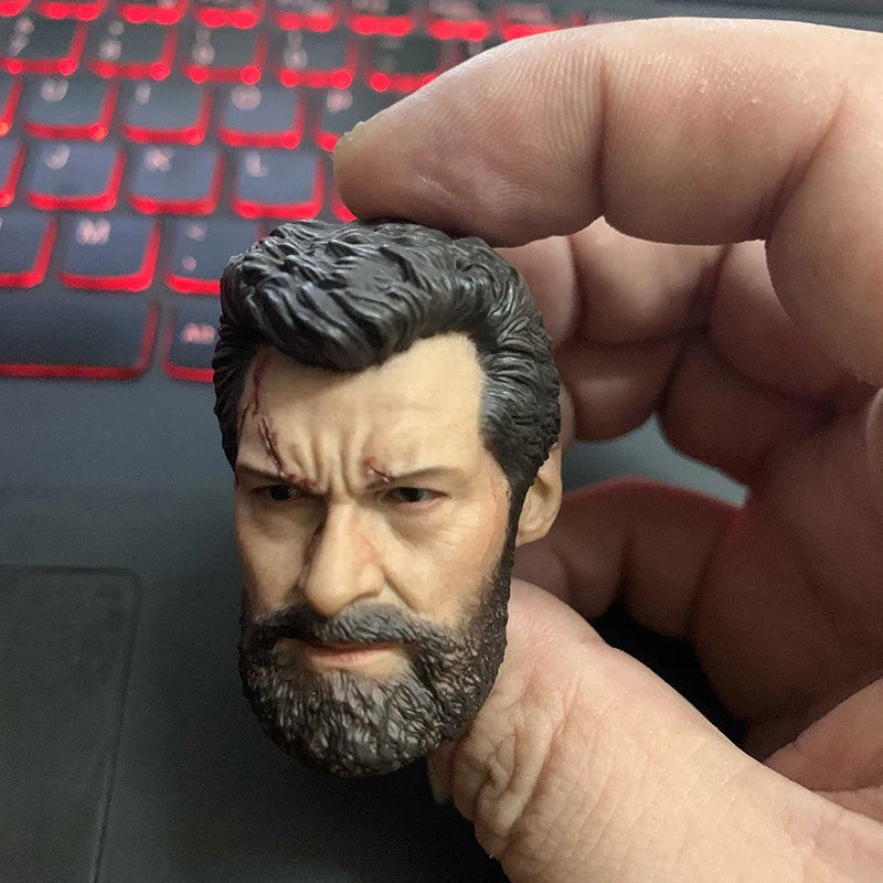 1/6 Hugh Jackman старый волк солдат Логан война поврежденная версия голова Лепка Fir для 12