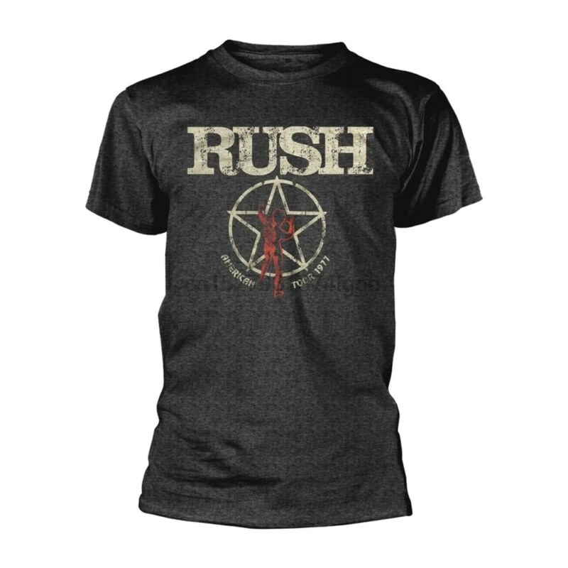 Rush American Tour 1977 A Farewell to Kings Tee T-Shirt Mens Unisex