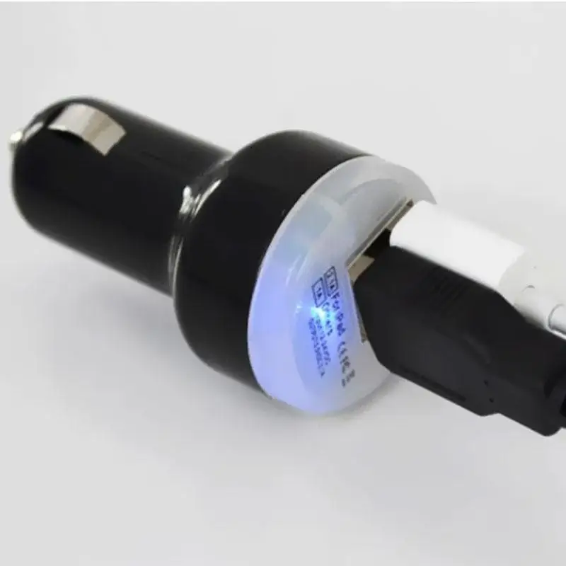 Двойной Переходник USB для зарядки в машине 2.1A usb прикуриватель стилизованный под