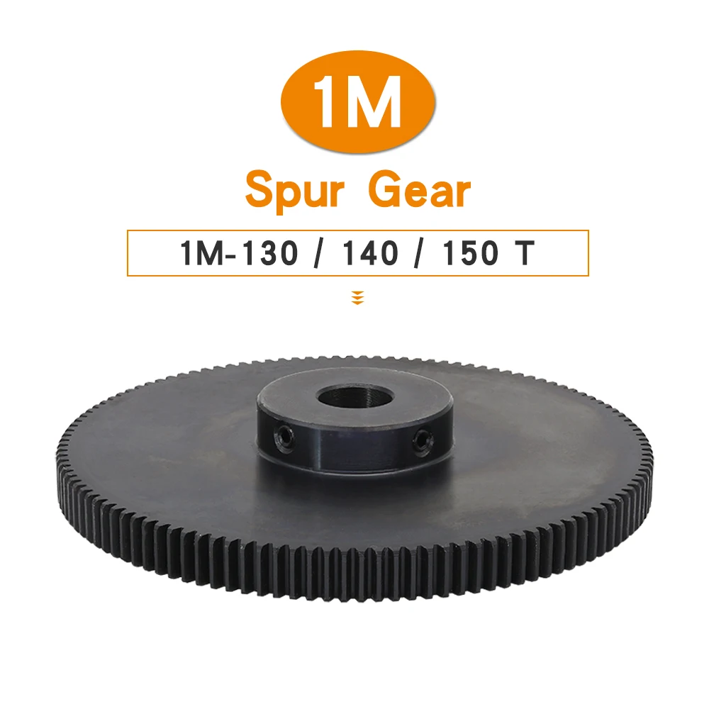 1 Piece Motor Gear 1M-130T/140T/150T/110Teeth SC45#Carbon Steel High Frequency Quenching Teeth Gear Wheel Bore Size 8/10/12 mm