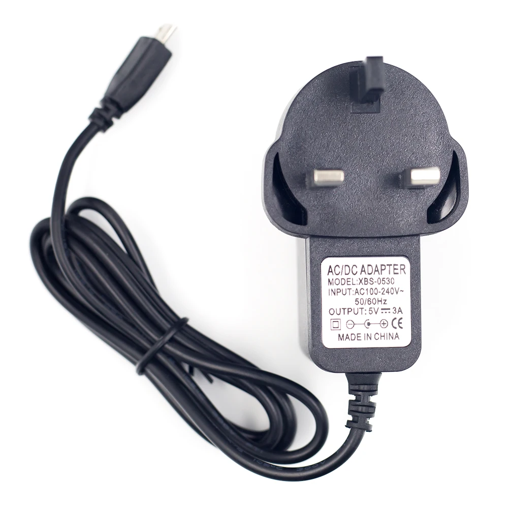 5 V/3A Raspberry Pi 3 Model B+ плюс Мощность адаптер USB Зарядное устройство Питание Источники питания блок коммутации разъем - Цвет: UK