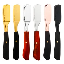 Professional Straight Edge Barber Razor Zinc Alloy Shaving Razor Men's Shaver Shaving Tools Safety Razor Hair Removal Hair Razor