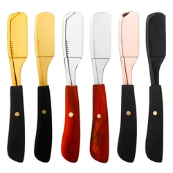 Professional Straight Edge Barber Razor Zinc Alloy Shaving Razor Men's Shaver Shaving Tools Safety Razor Hair Removal Hair Razor