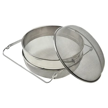 

Stainless steel honey filter net layer 80 mesh lower 100 mesh honey filter honey filter bee keeping tools