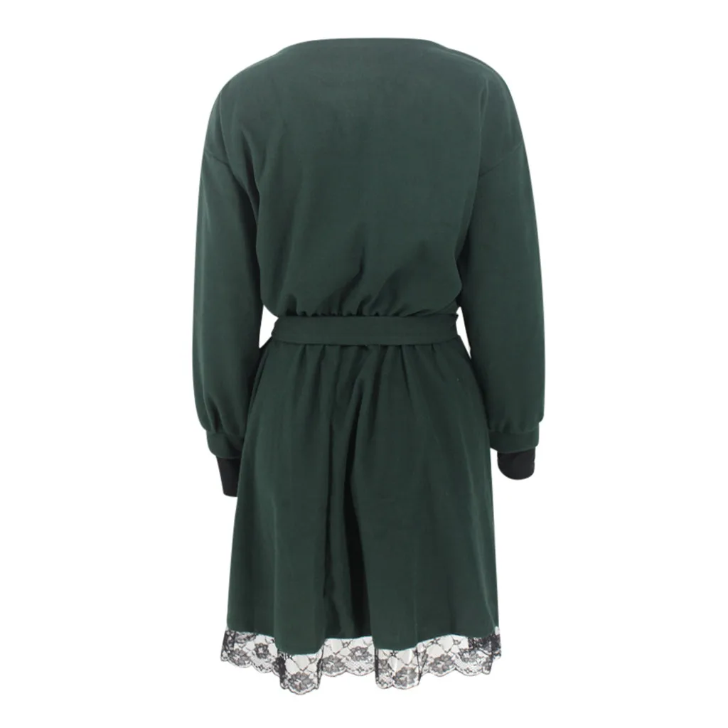 Ropa mujer sukienki/женское платье, повседневное, с круглым вырезом, в клетку, с мехом, зимнее платье с поясом, повседневное шерстяное платье, платье sukienka hiver femme