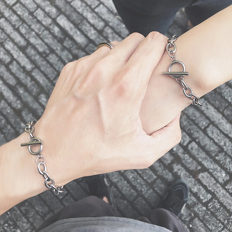 

Boho Stainless Steel Chain Bracelets For Man Women Gold Color Jewelry DIY Oval Chain Adjustable Gift Wholesale Dropshipping