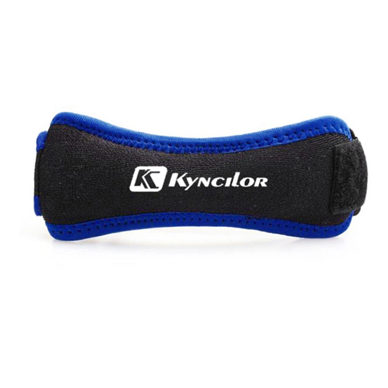 Blue Регулируемое колено ремень Patellar поддержка для сухожилий ремешок для поддержки колена скобы колодки для бега Баскетбол Спорт на открытом воздухе - Цвет: Blue