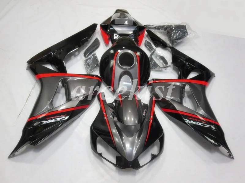 Топ литья под давлением ABS Обтекатели комплект подходит для CBR1000RR 2006 2007 06 07 1000 RR CBR1000 набор тела красное пламя
