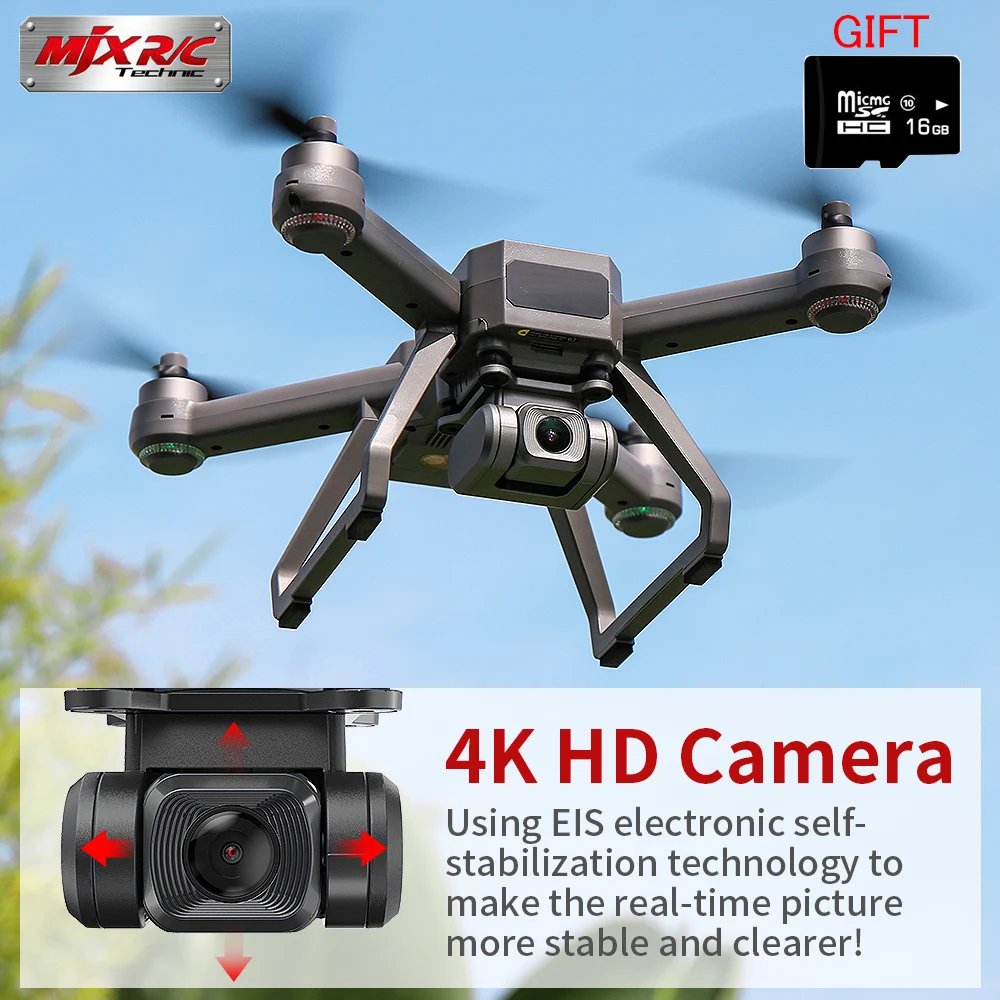 Новый MJX Bugs 20 B20 электронный стабилизация изображения GPS RC Дрон с 5G 4K Wifi HD камера