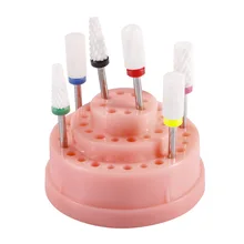 Маникюр шлифовальный главный разъем дисплей база шлифовальный станок письменный ящик для хранения Шлифовальная головка стойка 48 Отверстие пластиковое основание