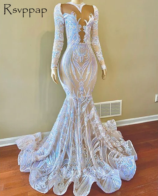Long Sleeve Mermaid Prom Dresses 2022 