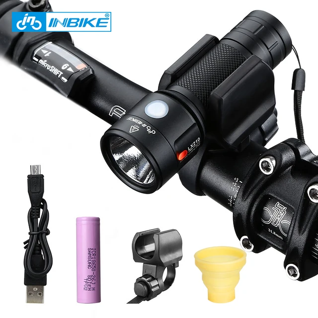 US $22.35 INBIKE Bike Light Bicycle Flashlight LED Bike Front Light Cycling 1000 Lumens Waterproof USB Rechar