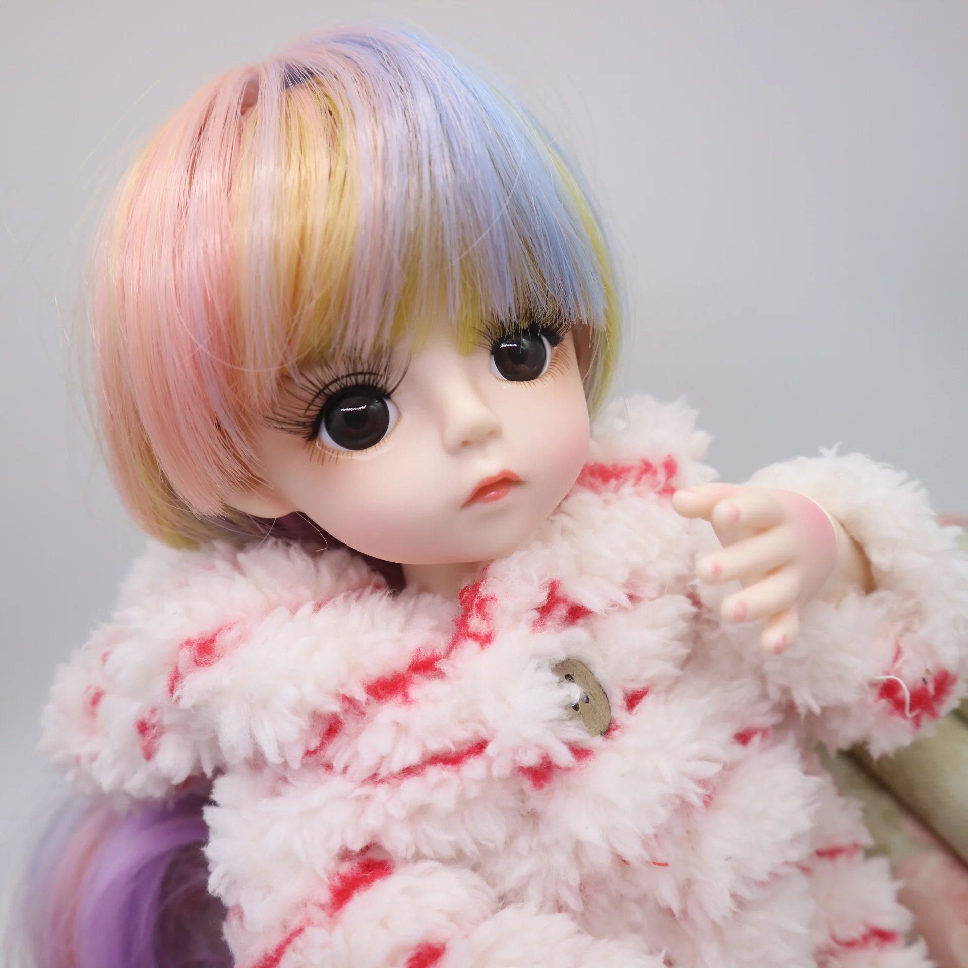 Новые куклы BJD девушка куклы 30 см пластиковая кукла с платьем, парики обувь 20191223