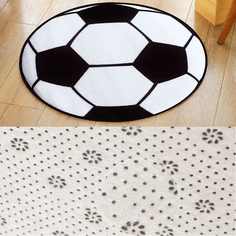 Круглый футбольный ковер гостиная коврики для гостиной Дети Мальчики Спальня ковер стул коврики для ванной мальчик 60 см