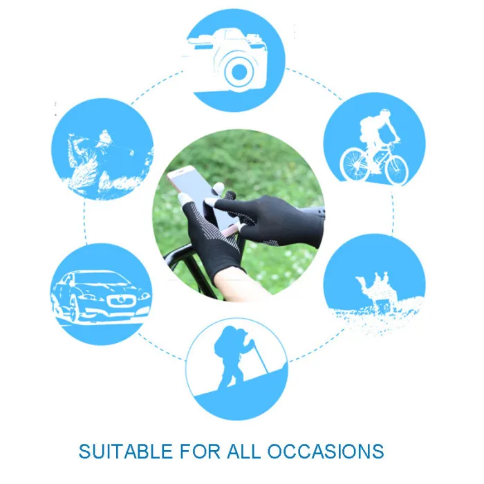 Велосипедные перчатки тонкие Нескользящие перчатки с сенсорным экраном для альпинизма и T8